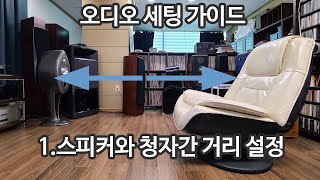 오디오세팅-1스피커 청자간 거리 설정