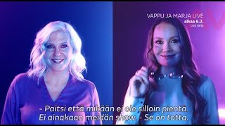 Vappu ja Marja Live | alkaa ke 6.2. klo 21.00 | AVA