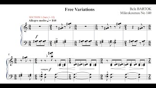 Analysis of Bartok Mikrokosmos No140 Free Variations