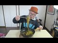 男のフライパン飯 激うま焼カレースパゲティだ 【飯動画】【japanese】 【eating】【食事動画】