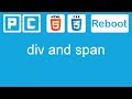 HTML5 and CSS3 beginners tutorial 18 - div and span