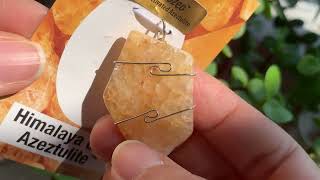 喜馬拉雅黃金阿賽斯特萊吊墜 Himalaya Gold Azeztulite Pendant (12g-224-3)