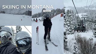 skiing in montana ❄️ | first time on the slopes, snow \u0026 mountain views