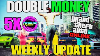 GTA Online DOUBLE MONEY Weekly Update! 5X LSCM REP!!!