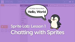 Intro to Coding Lesson 1 with Sprite Lab (code.org)