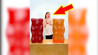 Mom pushes the gummy bears #shorts Funny Video by Family Booms