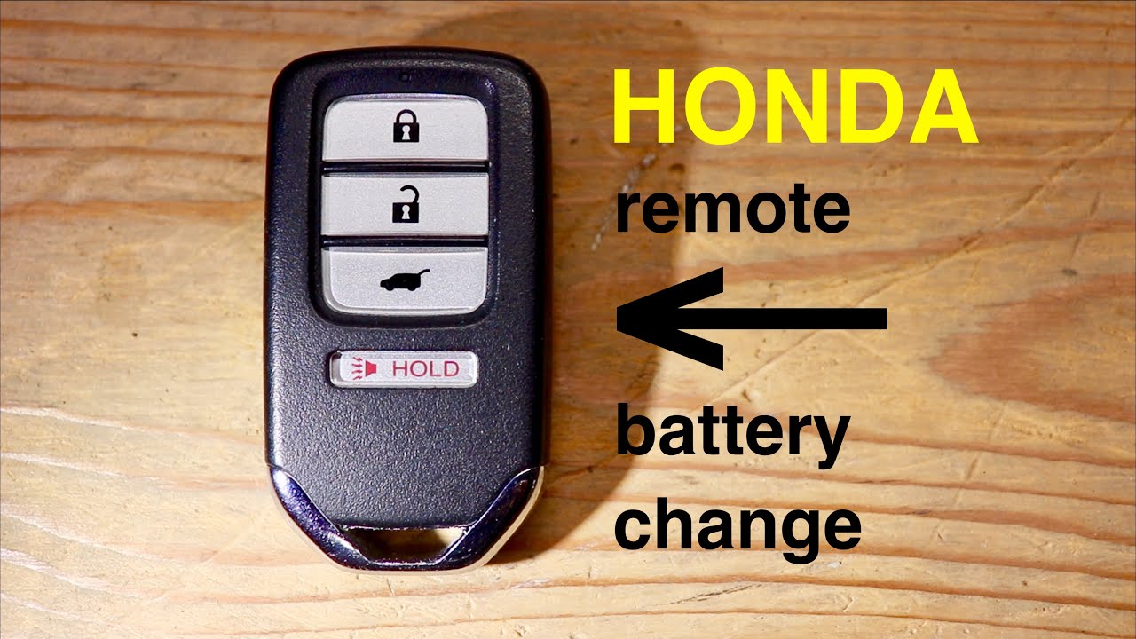 How To Honda Key Fob Remote Keyless Battery Change/Replace - YouTube