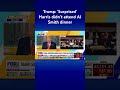 Trump calls out Harris for not attending Al Smith dinner: ‘We were all surprised’ #shorts