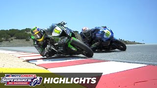 MotoAmerica Supersport Race 1 Highlights at Laguna Seca 2021