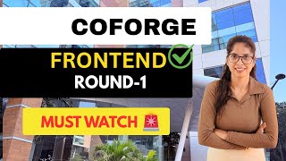 Coforge Round 1 Interview 2025 🤯 Real Experience for 0-3 Years | React + JavaScript Questions!
