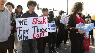 Students walk out of class to protest ICE raids in Little Village