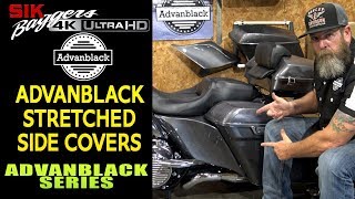 Advanblack Stretched Side Covers 14+ Harley Davidson Touring