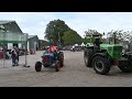 tractors parade after historic tractor show panningen 2023 organized by hmt klep