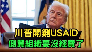 (台灣人在美國)全世界顏色革命的出資者，USAID被川普開鍘。側翼組織沒經費了，也許對兩岸會有正面的影響。