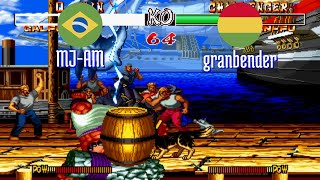 FT5 @samsho2: MJ-AM (BR) vs granbender (BO) [Samurai Shodown II Fightcade] Feb 25