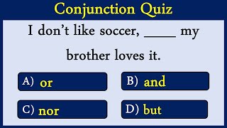 Conjunction Quiz 20: Can You Score 10/10?