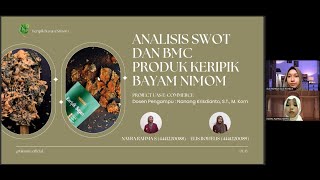 Analisis SWOT dan BMC Produk Keripik Bayam NIMOM