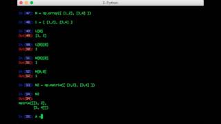 The Numpy Stack in Python - Lecture 6: Vectors And Matrices