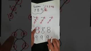 Touch math 7, 8, and 9