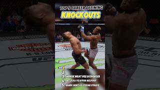 Top 5 Career Defining KNOCKOUTS!! #mma #ufc