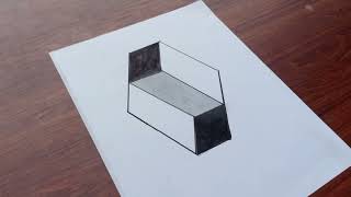 easy cube 3d optical illusions drawing on paper