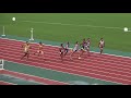 2015 九州陸上選手権大会　ジュニア男子 100m 決勝　津波響樹