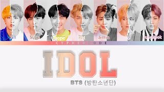 BTS (방탄소년단) – ‘IDOL’ Color Coded Lyrics (Eng/Rom/Han/가사)