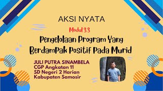 PGP-11-KABUPATEN SAMOSIR-JULI PUTRA SINAMBELA-3.3-AKSI NYATA