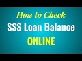 SSS Loan Balance: How to Check SSS Loan Balance Online 2020