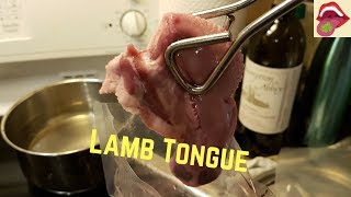 Trying lamb tongue