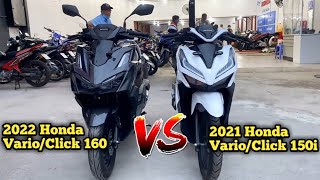 2022 Honda Vario/Click 160 VS 2021 Honda Vario/Click 150i - Side by Side Comparison - Walkaround