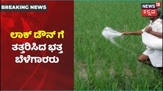 Lockdownನಿಂದಾಗಿ ಕುಸಿದ ಭತ್ತದ ದರ; ಭತ್ತ ಖರೀದಿಸಿ ಎಂದು ಕಣ್ಣೀರಿಟ್ಟ Koppalನ ರೈತರು | News18 Kannada