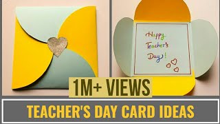 Easy Teacher's  Day Card Making Idea | DIY Teachers Day Cards #teachers | DIY Gift Card