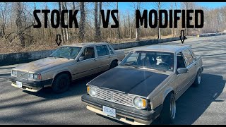 STOCK vs MODIFIED VOLVO 740 , WHAT IS MORE FUN TO DRIFT? (POV DRIFT COMPARISON)