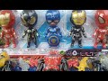 unboxing mainan Spiderman Ironman captain America Ultraman power ranggers