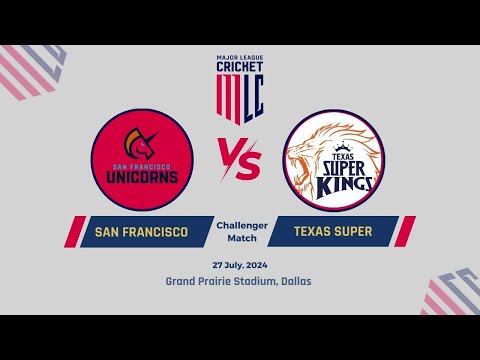 TEX vs SF EN VIVO TEXAS SUPER KINGS vs SAN FRANCISCO UNICORNS EN VIVO CRICKET DE LIGA MAYOR EN VIVO