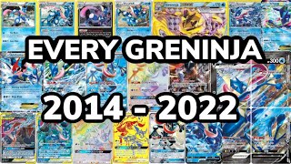 Every Greninja Pokemon card from 2014 to 2022!