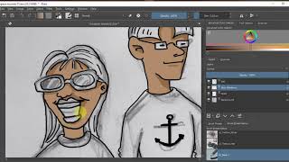 OpenToonz 2D animation - Painting using Krita - painting #1