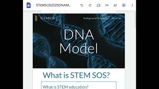 DNA Model - STEM SOS PBL Level 2 Project