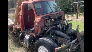 Cutting apart a crane truck part 4