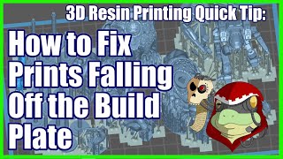 How to Fix Prints Falling off or Separating from the Build Plate on your 3D Resin Printer