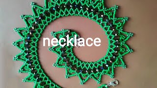 Necklace-tutorial. Колье из бисера и бусин. Мастер-класс