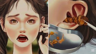 animation《ASMR》Remove bees from the ear / deep cleaning