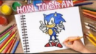 How To Draw Sonic From Sonic The Hedgehog Movie. Easy draw step by step