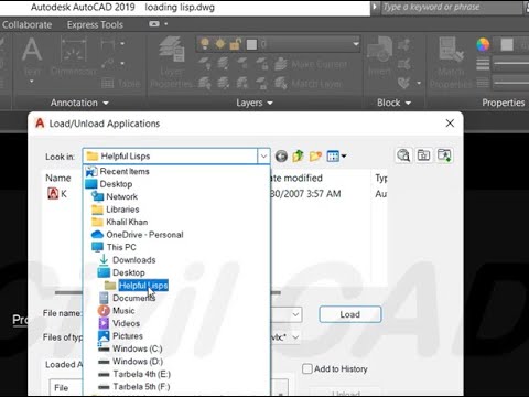 How To Load Auto CAD Lisp? - YouTube
