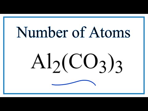 How many oxygen atoms are in the following formula Al2 CO3 3?