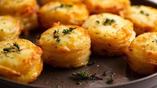 Mini Potato Dauphinoise (Gratin Stacks)