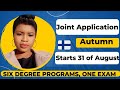 Supplementary/Joint Application Autumn | Start Study in Finland Come January