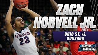 Gonzaga's Zach Norvell Jr. powers the Bulldogs to the Sweet 16