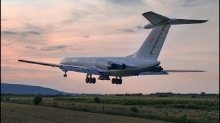 EXTREMELY LOW \u0026 RISKY TAKE OFF AT THE VERY LAST SECOND! Rada Airlines IL-62 at Niš Airport! [FullHD]